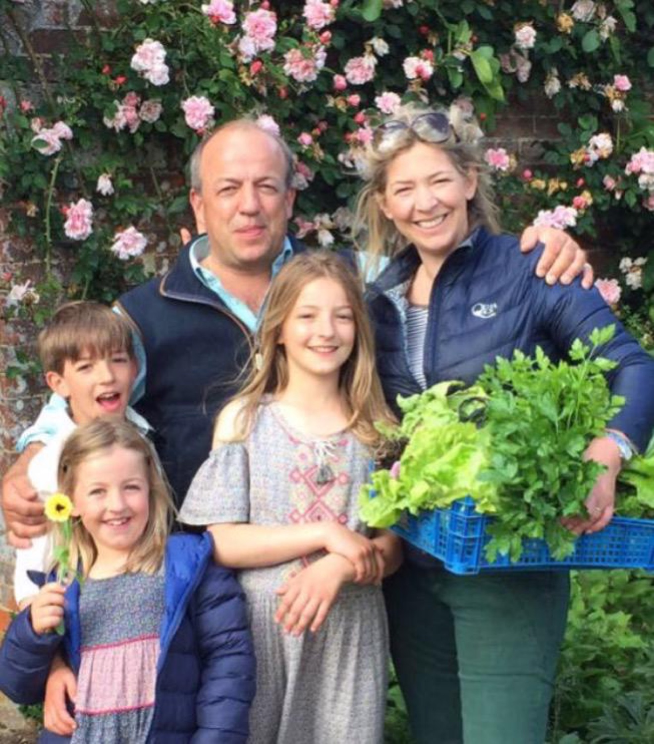 Rosie with her family