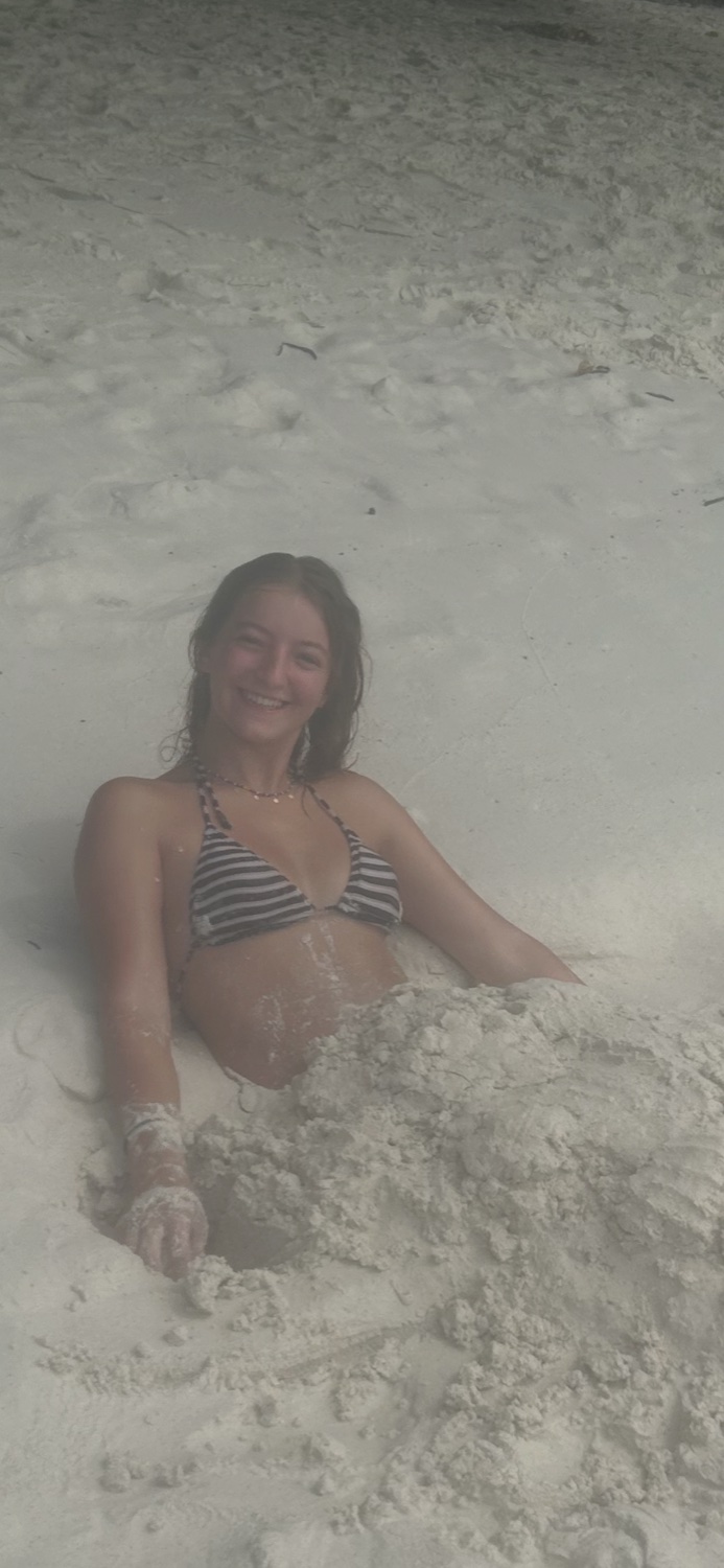Rosie at the beach