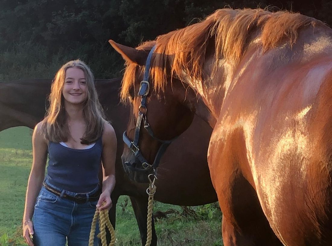 Rosie with her horse