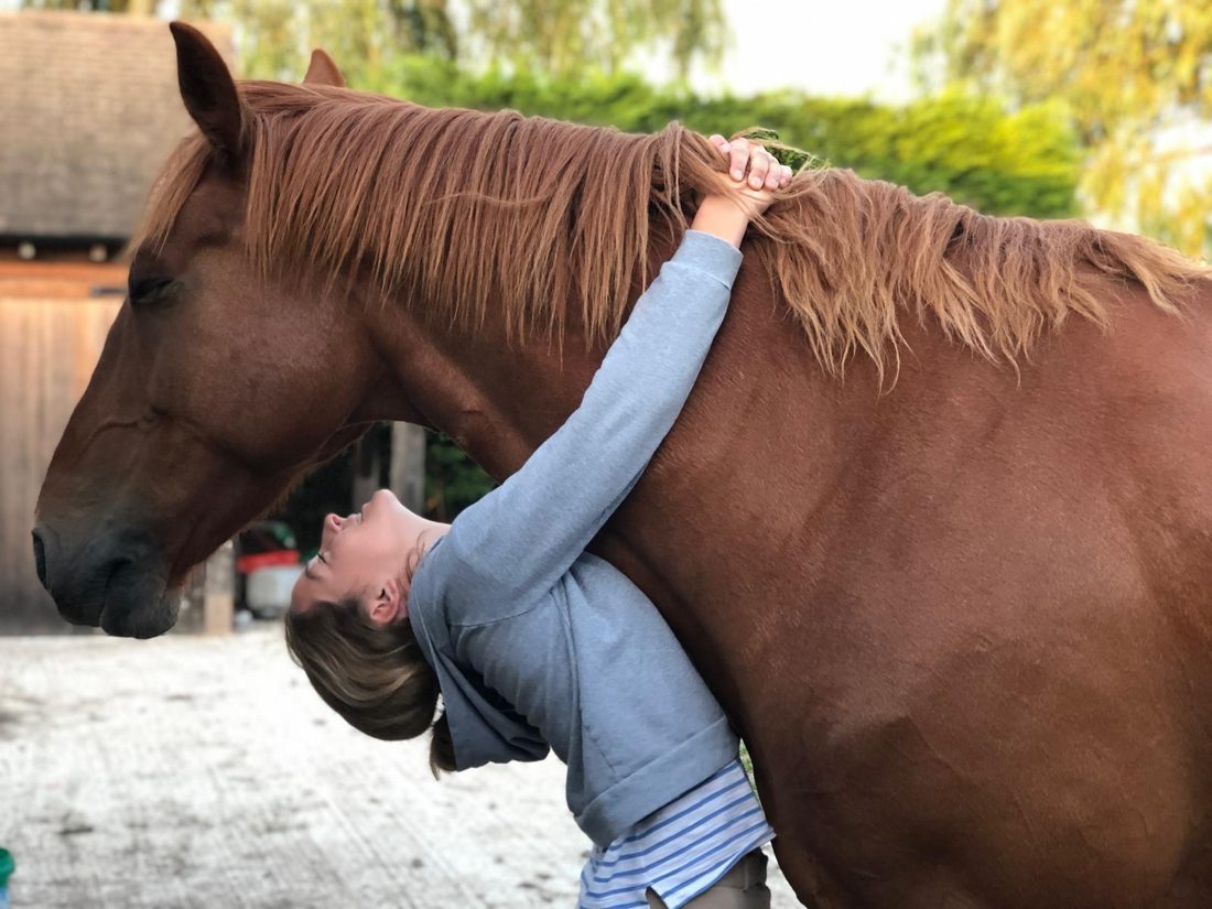 Rosie with her horse