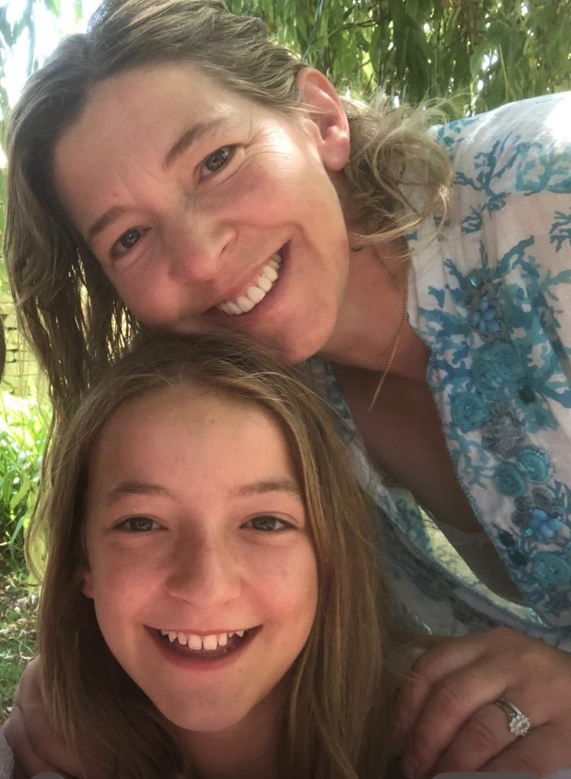 Rosie with her mum